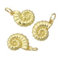 Animal Brass Pendants, Conch, gold color plated, fashion jewelry & DIY & for woman, golden Approx 3mm 