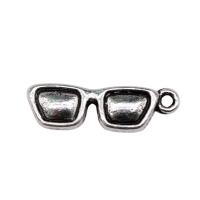 Zinc Alloy Jewelry Pendants, Glasses, antique silver color plated, vintage & Unisex 