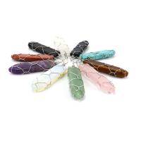 Gemstone Necklaces, Natural Stone, with Brass, arrowhead, platinum color plated & for woman Approx 20.87 Inch 