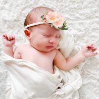 Fashion Baby Headband, Cloth, Flower, 3 pieces & Girl 100mm 