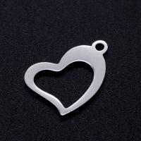 Stainless Steel Heart Pendants, 201 Stainless Steel, Vacuum Ion Plating, fashion jewelry & DIY & Unisex 