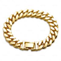 Zinc Alloy Bracelet, Round, plated & curb chain & for man 