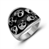 Titanium Steel Finger Ring, polished, Unisex original color 
