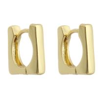 Brass Huggie Hoop Earring, gold color plated, fashion jewelry & for woman, golden 