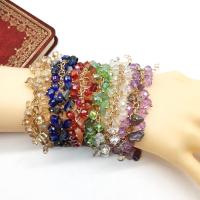 Gemstone Chip Bracelets, with Crystal & for woman Approx 8.66 Inch 
