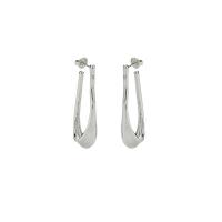 Brass Drop Earring, plated, for woman 49mm 