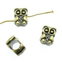 Zinc Alloy Jewelry Beads, Owl, plated, vintage & DIY 