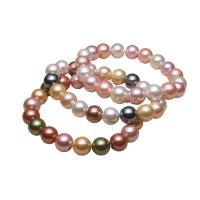 Shell Pearl bracelet, Rond, pour femme, plus de couleurs à choisir, 8mm,10mm .5-19 cm, Vendu par brin