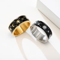 Titanium Steel Finger Ring, Vacuum Ion Plating, fashion jewelry & for man 8mm 