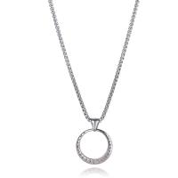 Stainless Steel Jewelry Necklace, 304 Stainless Steel, Vacuum Plating, for man, silver color .6 Inch 