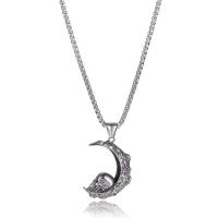 Stainless Steel Jewelry Necklace, 304 Stainless Steel, Vacuum Plating, for man, silver color .6 Inch 
