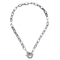 Collier de bijoux en acier inoxydable, Acier inoxydable 304, Placage sous vide, bijoux de mode & pour femme, plus de couleurs à choisir Environ 15.75 pouce, Vendu par PC