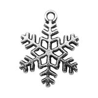 Zinc Alloy Jewelry Pendants, Snowflake, plated, silver color 