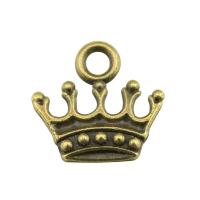 Zinc Alloy Crown Pendants, plated 