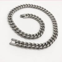 Stainless Steel Chain Necklace, 304 Stainless Steel, polished, Unisex, silver color 
