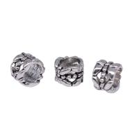 Zinc Alloy Jewelry Beads, Donut, antique silver color plated, vintage & DIY 
