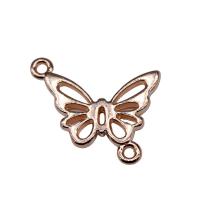 Zinc Alloy Charm Connector, Butterfly, plated, vintage & 1/1 loop 