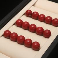 Muschelkern Perle, rund, DIY & verschiedene Größen vorhanden & halbgebohrt, rot, verkauft von PC