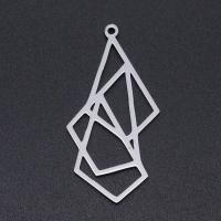 Stainless Steel Hollow Pendant, 201 Stainless Steel, Geometrical Pattern, Vacuum Ion Plating, fashion jewelry & DIY & Unisex 