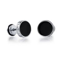 Stainless Steel Stud Earring, 304 Stainless Steel, epoxy gel, fashion jewelry & for man 