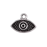 Zinc Alloy Jewelry Pendants, Eye, plated, silver color 