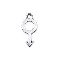 Zinc Alloy Jewelry Pendants, plated, silver color 
