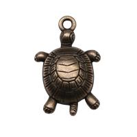 Pendentifs animaux en alliage de zinc, tortue, Plaqué de couleur de bronze antique, Vintage & unisexe Vendu par PC