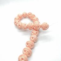 Glazed Porcelain Beads, DIY, orange, 14mm, Approx 