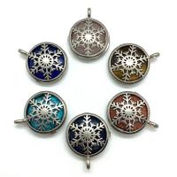 Gemstone Brass Pendants, with Brass, Round, silver color plated 
