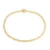 Сталь титан цепь Ожерелье, вакуумное ионное покрытие, ювелирные изделия моды & Женский, золотой, 4.5mm, длина:Приблизительно 15 дюймовый, продается PC