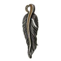 Stainless Steel Feather Pendant, 316 Stainless Steel, fashion jewelry & DIY & enamel & blacken, black Approx 4mm 