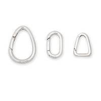 304 Stainless Steel Spring Buckle, silver color plated silver color 