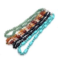 Gemstone Necklaces, Natural Stone, Column & Unisex Approx 14.96 Inch 