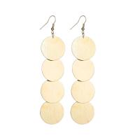 Zinc Alloy Drop Earring, Round, plated, for woman 
