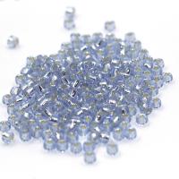 Perles de verre ligné argent, Des billes de verre, Rond, argenté, DIY, plus de couleurs à choisir, 3mm Vendu par sac