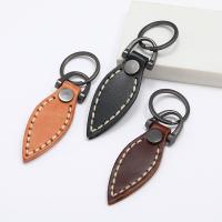 PU Leather Key Clasp, with Iron & Zinc Alloy, for man 