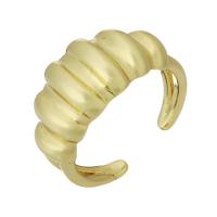 Латунь Манжеты палец кольцо, плакирован золотом, ювелирные изделия моды & Мужская, золотой, 11.5mm, размер:7.5, продается PC