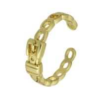 metal Anillo de dedo Cuff, chapado en color dorado, Joyería & para mujer, dorado, 5mm, tamaño:7, Vendido por UD