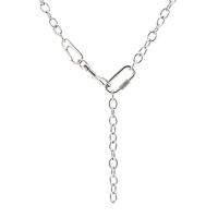 Partículas de acero Collar de cadena, unisexo, color original, 9x135mm, longitud:aproximado 23.23 Inch, Vendido por UD