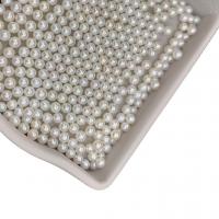 Naturel d'eau douce perles, perle d'eau douce cultivée, Rond, DIY, blanc, 3-4mm, Vendu par PC