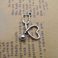 Zinc Alloy Jewelry Pendants, Stethoscope, silver color plated, fashion jewelry, silver color 