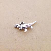 Zinc Alloy Animal Pendants, Dinosaur, silver color plated, fashion jewelry, silver color 