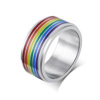 Titanium Steel Finger Ring, epoxy gel, fashion jewelry & for man, original color 