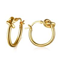Titanium Steel Hoop Earring, fashion jewelry & for woman 