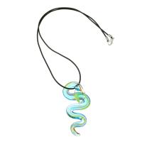 Collar de la joyería de cristal de Murano, para mujer, Color aleatorio, 330x65x10mm, longitud:19 Inch, Vendido por UD
