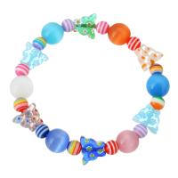 Lampwork Bracelets, with Cats Eye, fashion jewelry & for woman, multi-colored Inch 