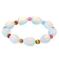 Moonstone Bracelet, with Lampwork, fashion jewelry & for woman, multi-colored Inch 