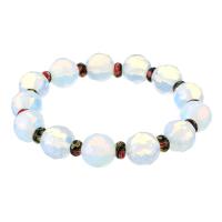 Moonstone Bracelet, with Lampwork, fashion jewelry & for woman, clear Inch 