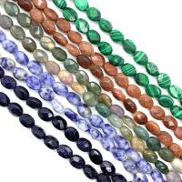 Mixed Gemstone Beads, Natural Stone, Oval, DIY & faceted Approx 