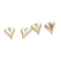 Brass Heart Pendants, plated, DIY 